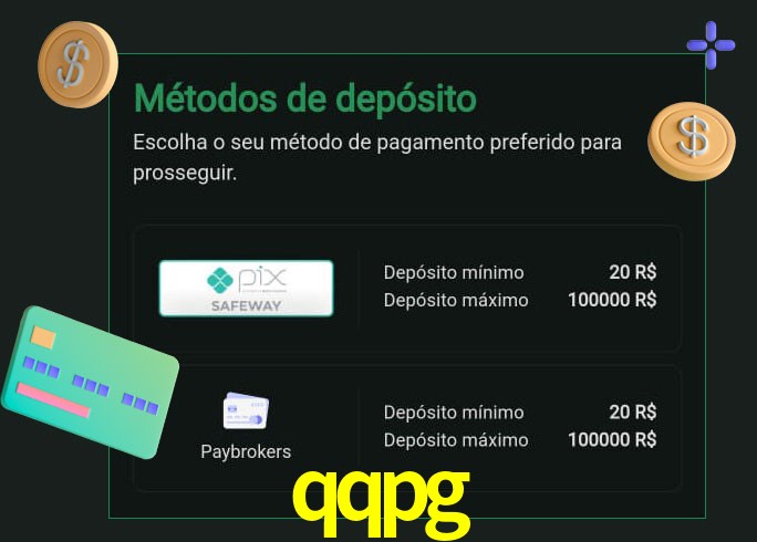 O cassino qqpg oferece uma grande variedade de métodos de pagamento